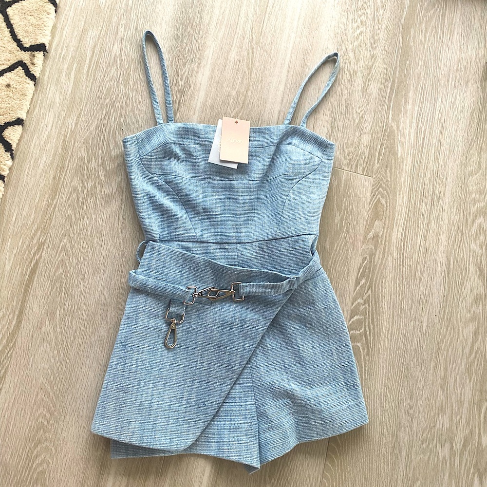 Alexis CAMILLO ROMPER in sky blue new with tag size XS